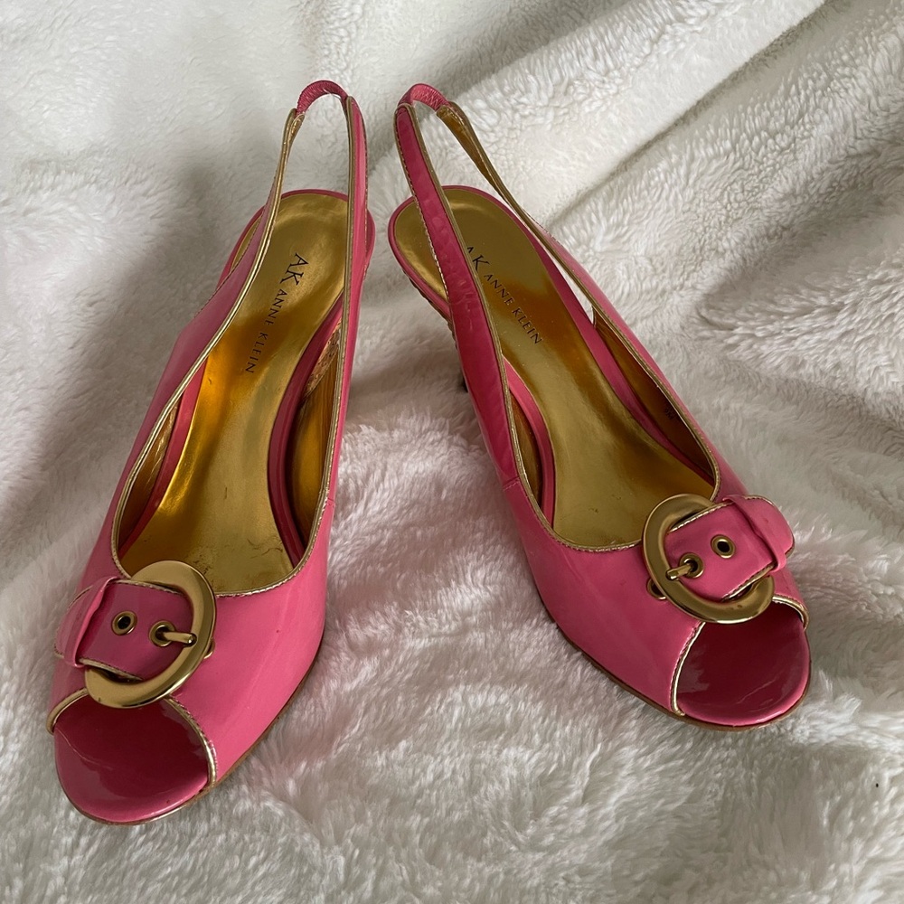 Anne Klein Pink Slingback Heels